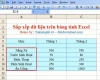 Sắp xếp dữ liệu trên bảng tính Excel