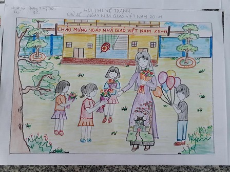 Với đề tài nhà giáo Việt Nam 20/11, các tác phẩm nghệ thuật được sáng tạo mang đến cho chúng ta những giá trị đẹp và ý nghĩa sâu sắc. Hãy thưởng thức những bức tranh với những hình ảnh tươi sáng, rực rỡ và truyền tải thông điệp yêu thương, sự cống hiến của các thày cô giáo.